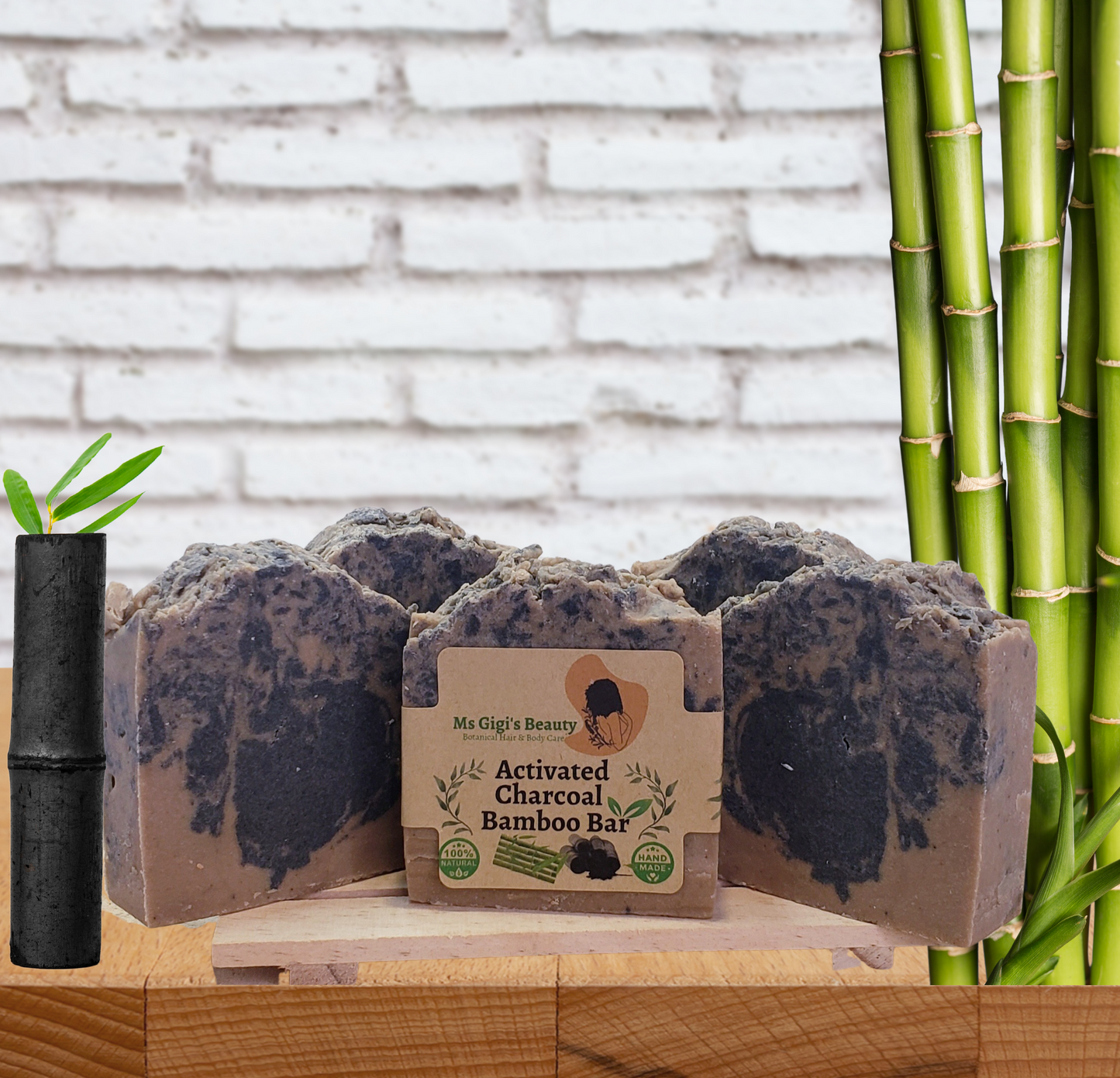 Activated Charcoal Bamboo Soap Bar