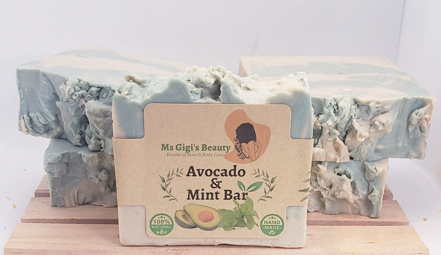 Avocado Mint Natural Soap Bar