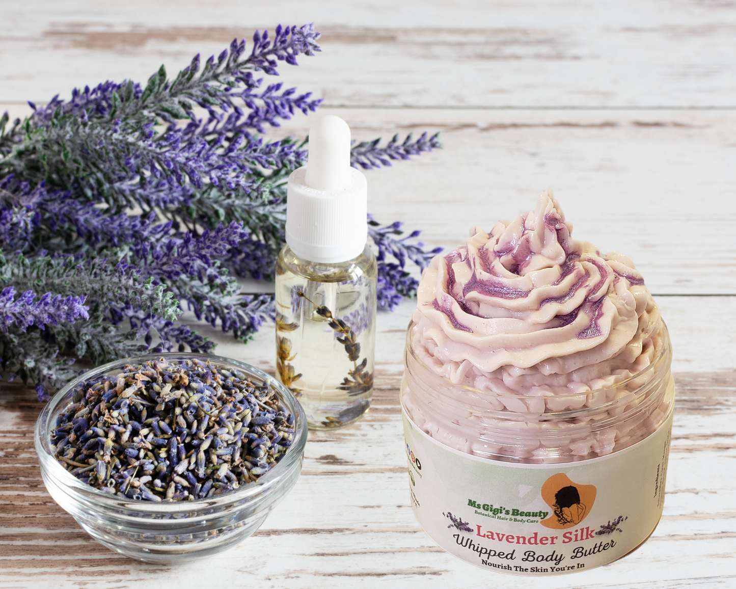 Silky Whipped Body Butter, Rose Silk, Lavender Silk, Vanilla Silk, Lavender Vanilla Silk